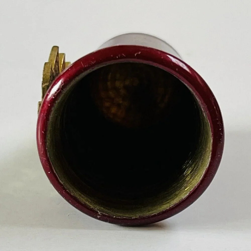 Sewing Quilting Thimble Christmas Tree‎ Red Collectible Holiday